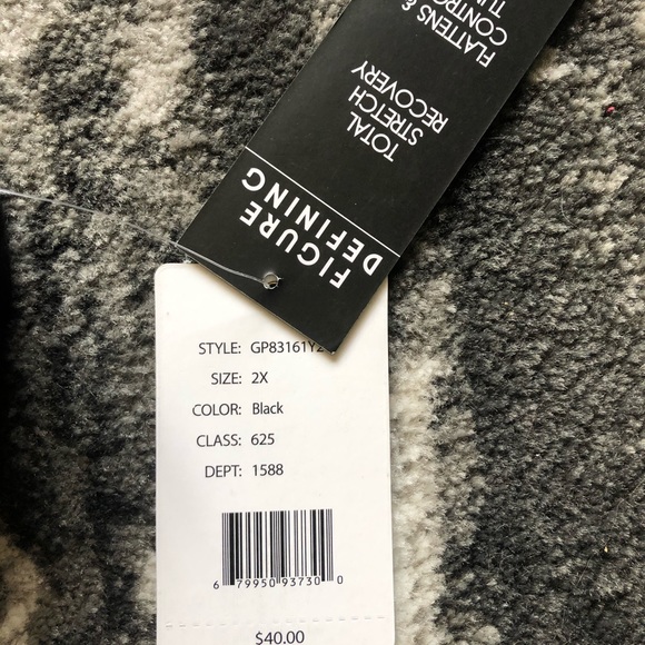 Black Slacks Tummy Control 27” inseam - Picture 3 of 5